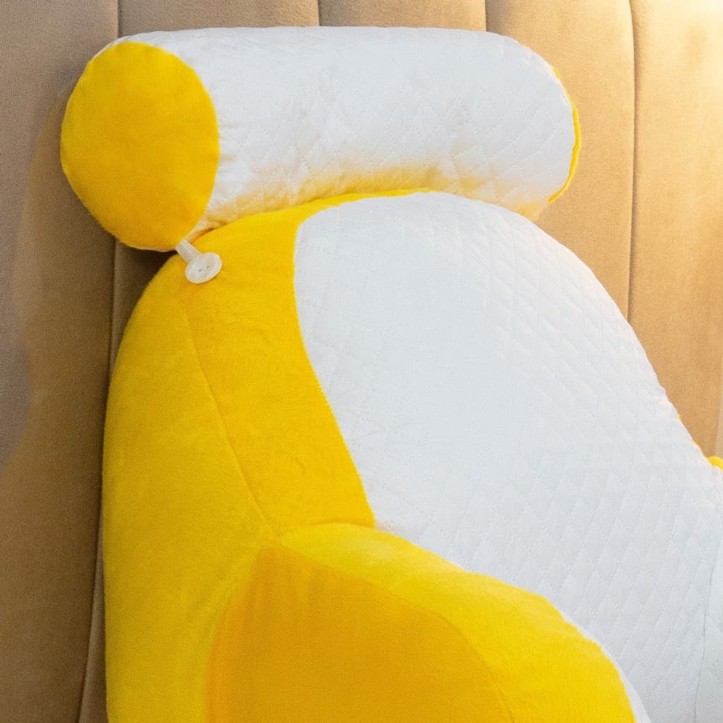 Travesseiro Almofada Multiuso Apoio de Corpo Amarelo