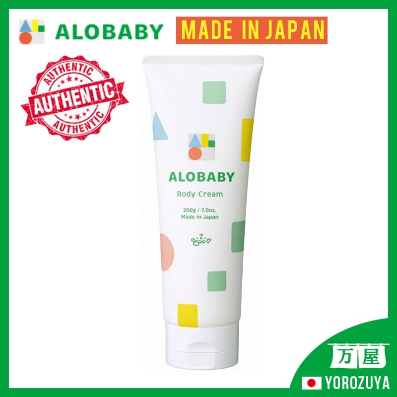 [Fabricado no JAPÃO] Creme Corporal Alobaby Hidratante Sem Fragrância Creme para Bebê Recém-Nascido Cuidados com a Pele Corporal Orgânico Doméstico Pele Seca e Rugosa Japan Japão