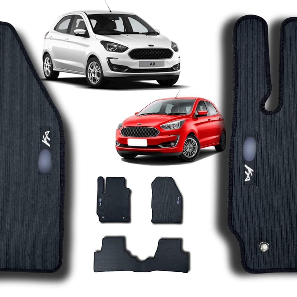 Tapete Carro Ford Ka PVC Emborrachado Hatch e Sedan 2014 a 2021 Traseiro Inteiriço Impermeável Pronta Entrega