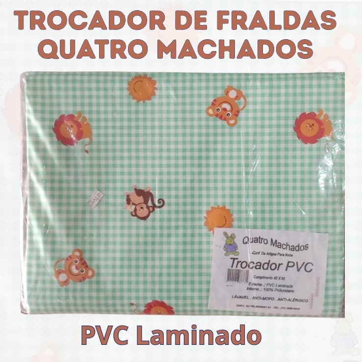 Trocador de Fraldas em PVC - Quatro Machados
