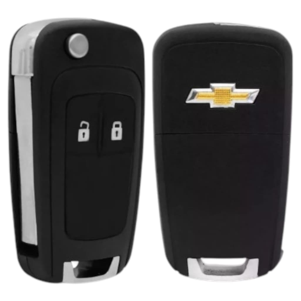 Chave Canivete 2 Botões Chevrolet Onix Prisma Cobalt Spin Cruze Montana Sonic Tracker Carcaça Oca