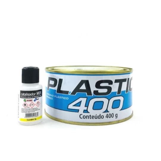 MASSA PLASTICA 400G BRANCO - CARPLAST