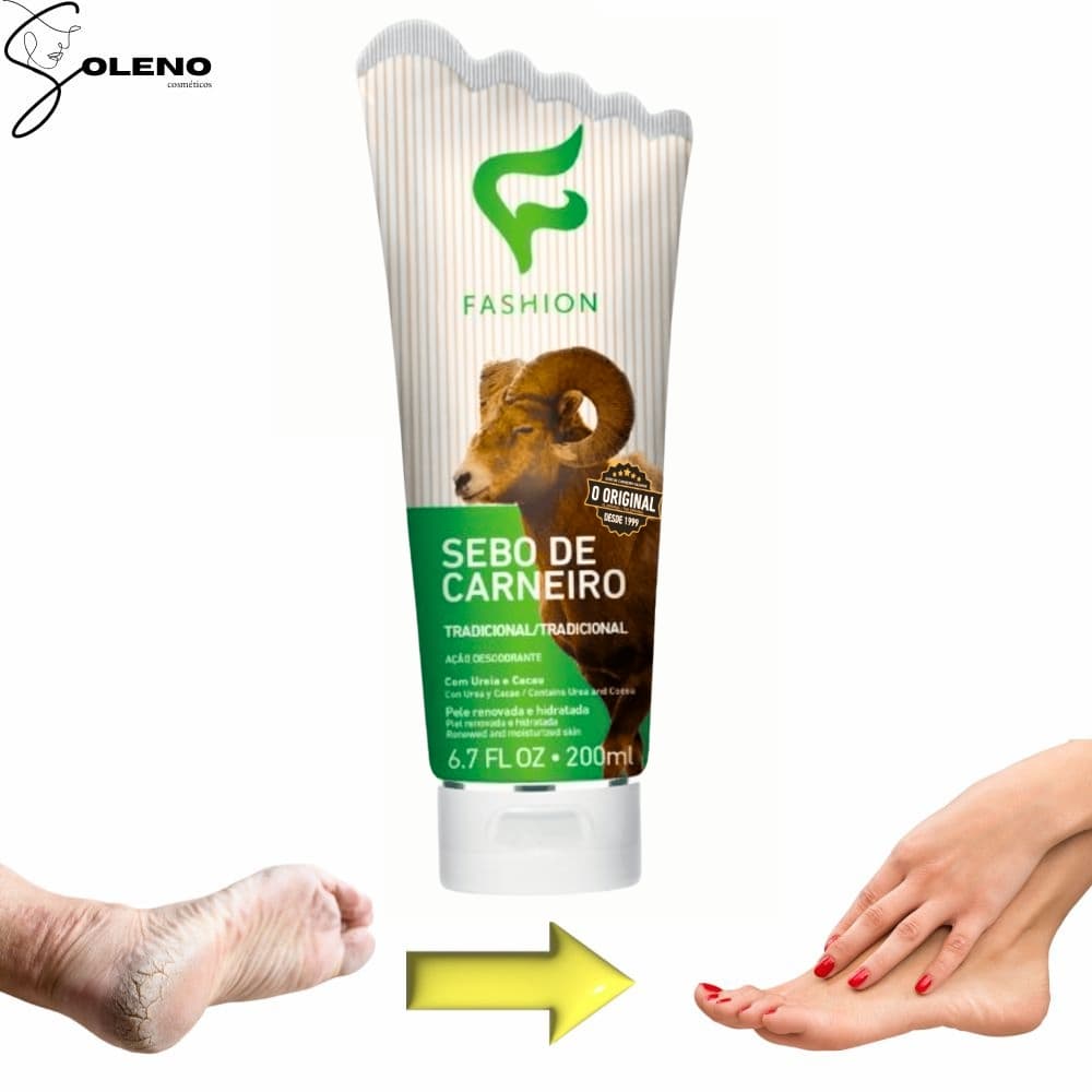 Creme Hidratante Fashion Sebo de Carneiro Tradicional 200ml – Hidratação Profunda e Nutrição da Pele