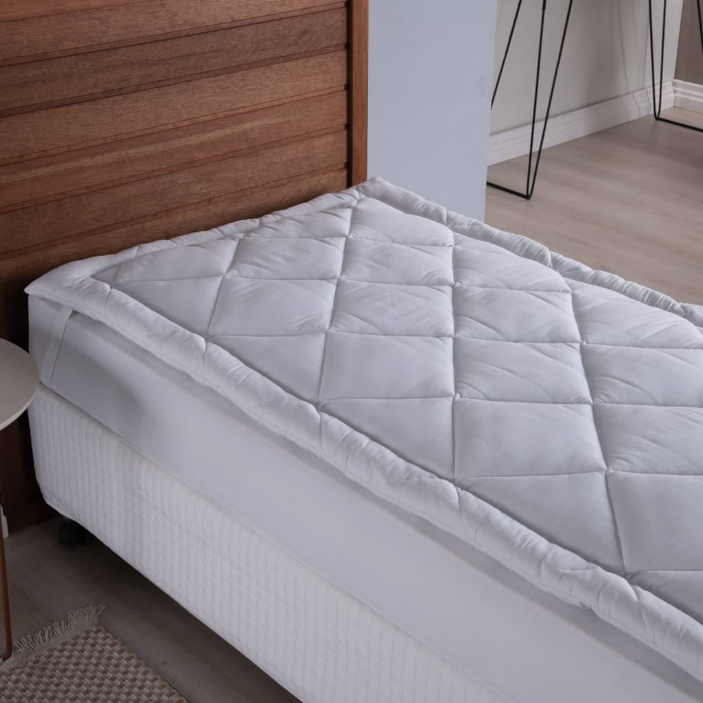 Pillow Top 200 Fios Solteiro Protetor de Colchão 1,88x88 Macio