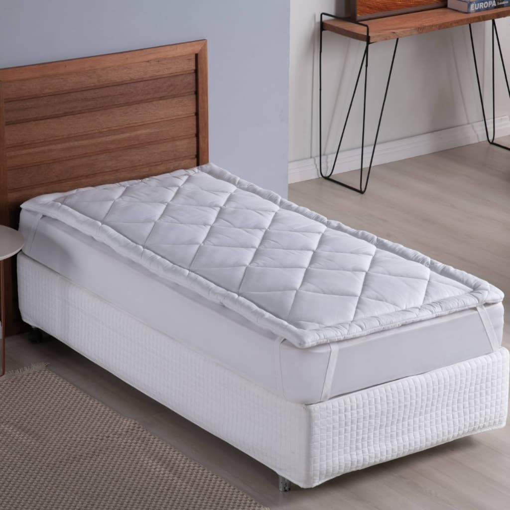 Pillow Top Sob Medida 1,88x78cm Algodão Antialérgico Antimofo Macio