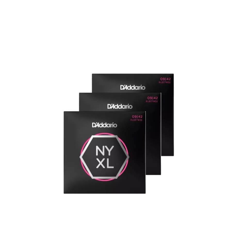 Kit 3 UND. Encordoamento Guitarra D'Addario NYXL0942 (009)