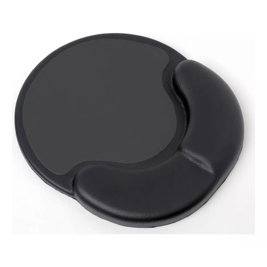 Mouse Pad Ergonômico Preto Double Level Pu Digitador Ms 703