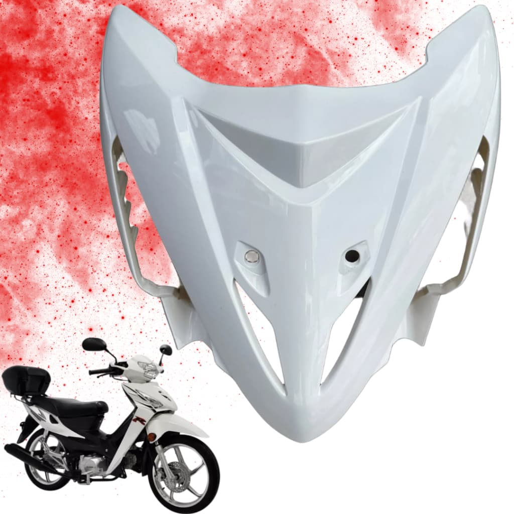 Carenagem Frontal Bico Shineray Phoenix + Wuyang Branca