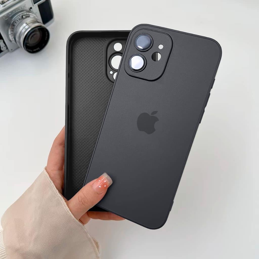 Capinha Silicone Vidro Fosco Para iPhone 11