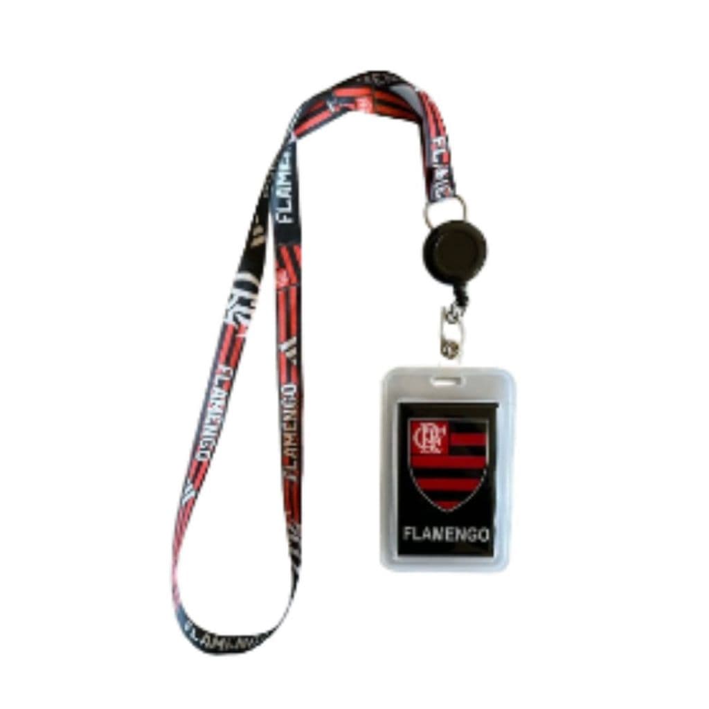 Porta Cracha Cartão Retrátil  Cordão Personalizado de Times Prático e Estiloso futebol clubes RJ