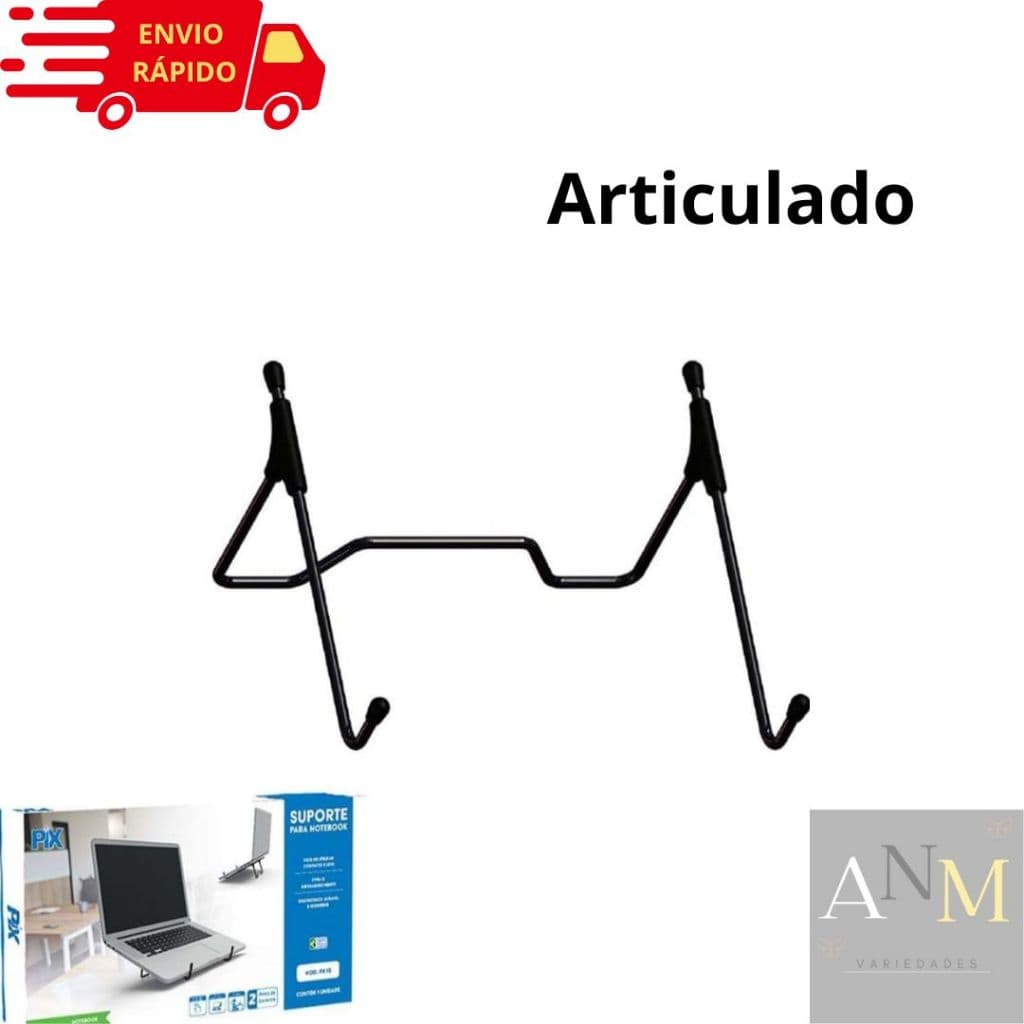Suporte Para Notebook Marca PIX Articulado Leve Dobrável.