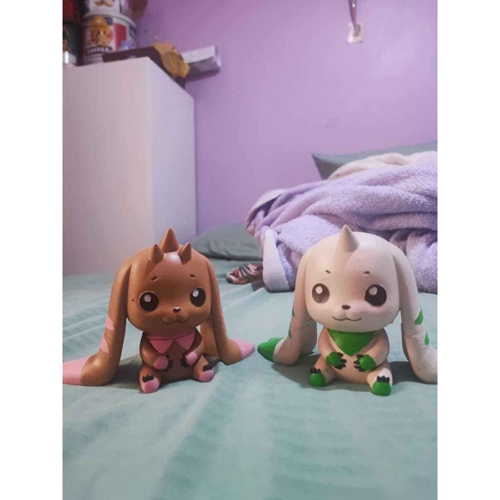 digimons chibi - lopmon, terriermon - impressão 3d - orçamento de outros no chat