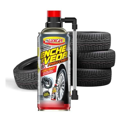 Veda e Enche Reparador Instantâneo  Pneu Cheio Luxcar 400 ml