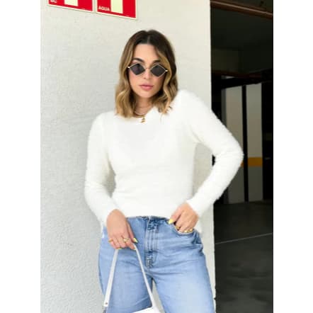 Blusa Pelinho Casaco Sueter Feminino Moda Feminina Inverno