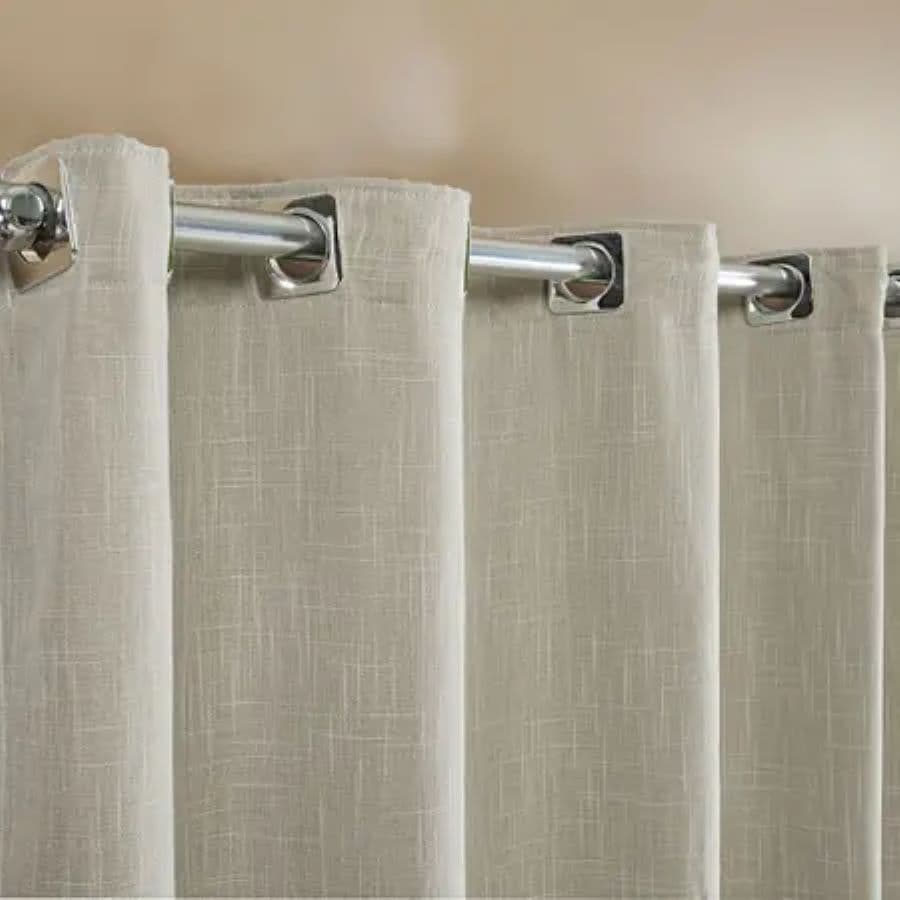 Cortina Gaze de Linho com forro 2,00 mx 1,50 m Para Janela Sala e Escritório e Quarto ou Decoração.