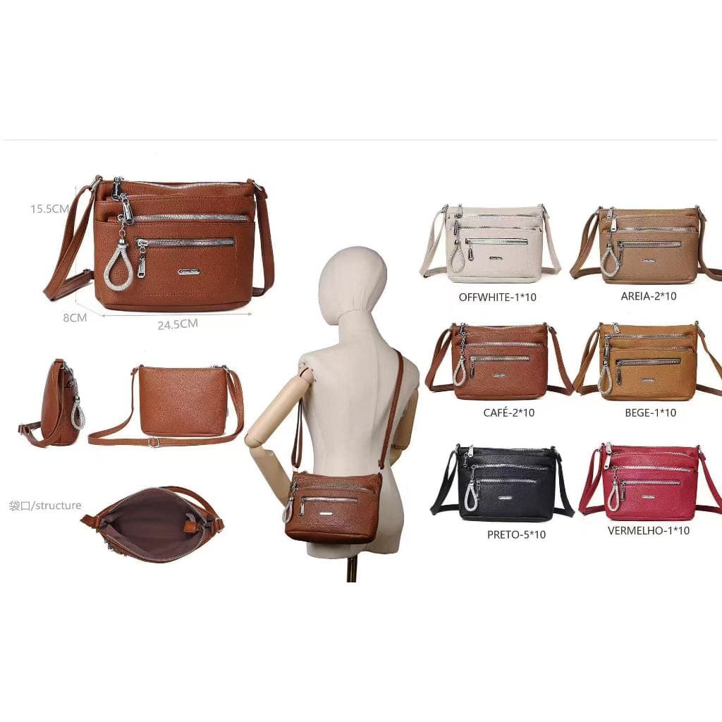 Bolsas femininas de couro crossbody