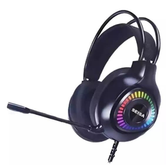Fone de Ouvido Headset Gamer RGB USB Microfone P2 SEISA SQ-GM19
