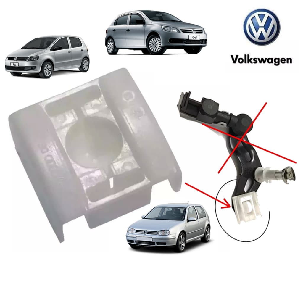 Bucha Guia Trambulador Alavanca Gol Voyage Saveiro G5 G6 G7 G8 Fox Golf Polo Original Volkswagen