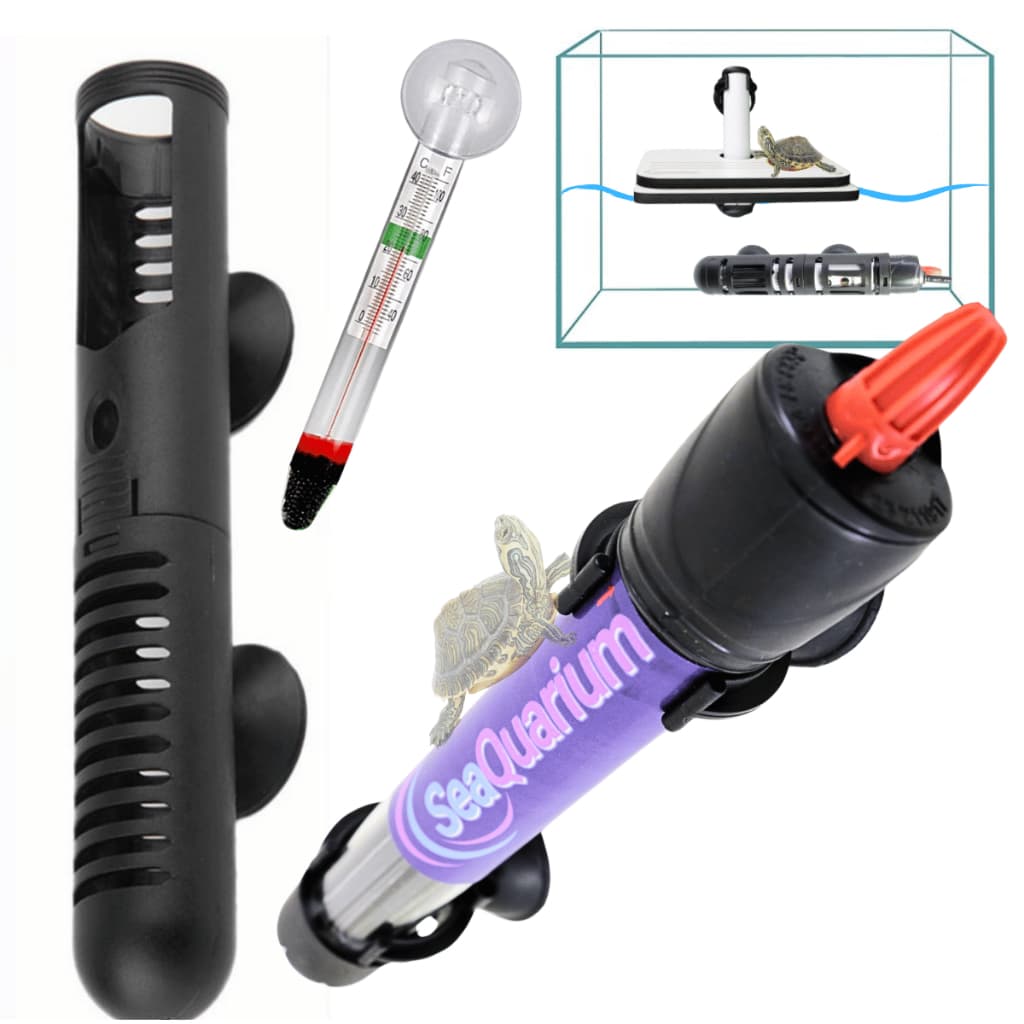 Mini Aquecedor Automático para Tartaruga - Compacto e Fácil de Instalar - Liga e Desliga Sozinho!