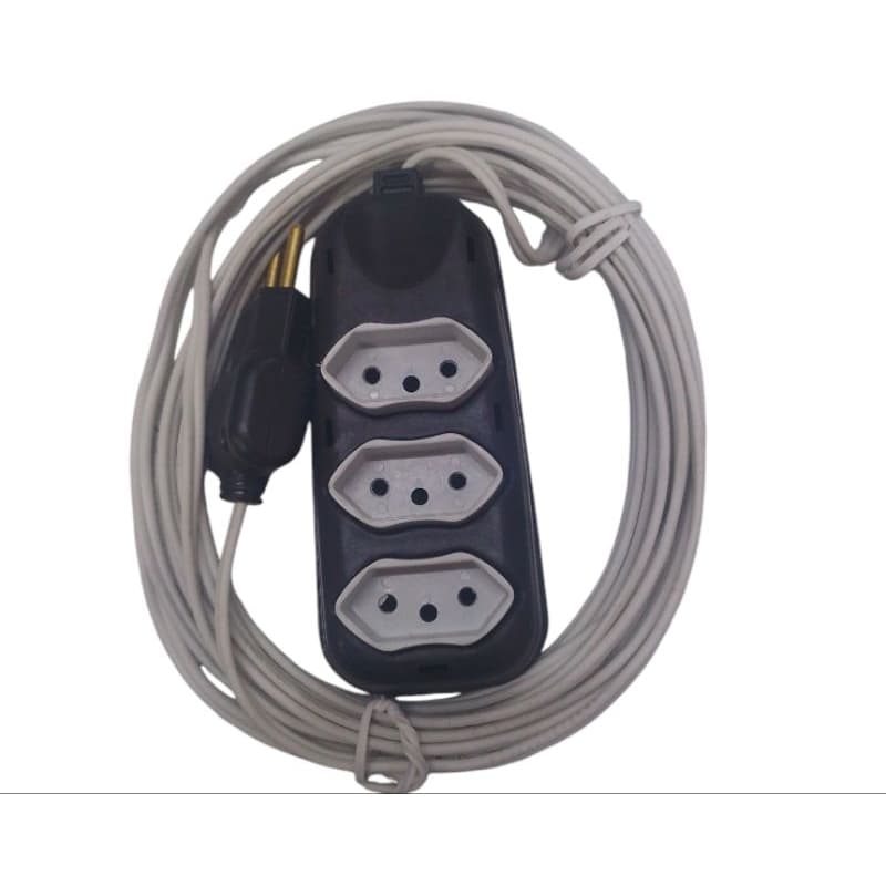 EXTENSÃO FIO PARALELO 5 METROS 2X1mm PARALELO 2 VIAS 10A STARTLINE. CORES PRETO OU BRANCO.
