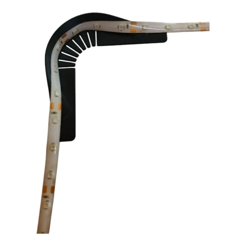 Kit Cantoneira Curva Conector de Canto 90° Guia para instalação de Fita de Led em geral 3528B e similares