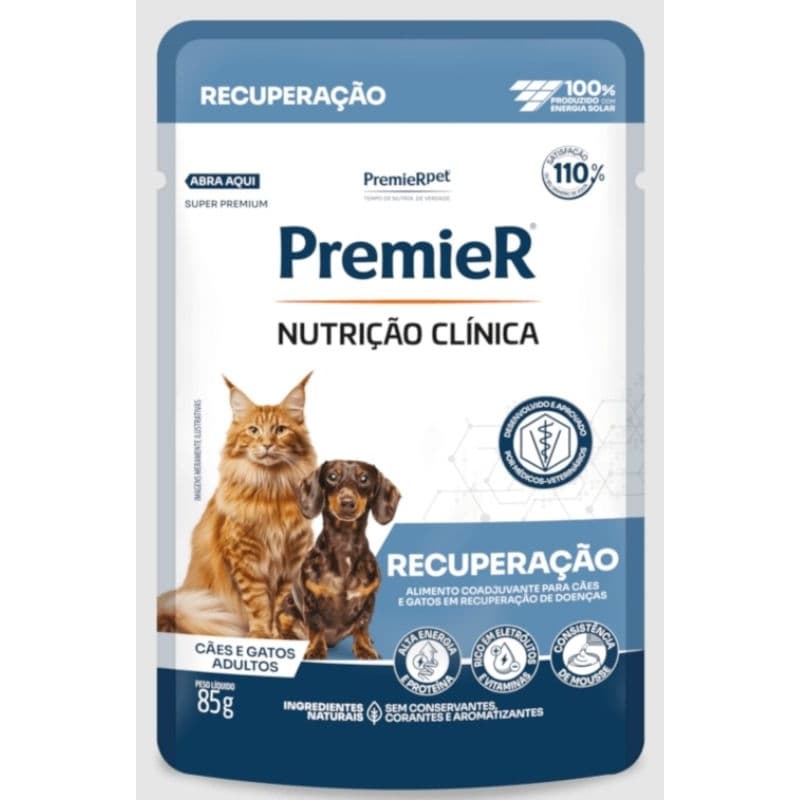 Sache PremieR Nutrição Clínica Recuperação Cães/Gatos 85G  - kit 6 Unidades