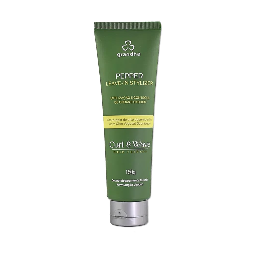 Grandha Vector Force Finalizador Curl & Wave Pepper Leave-in Stylizer 150g Cacheados e Crespos