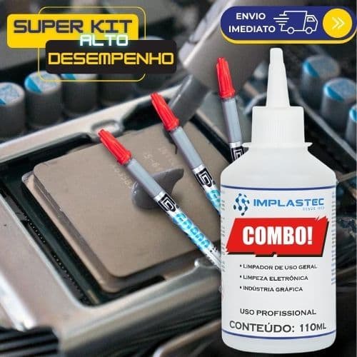 Pasta Térmica Prata GD900 com Limpador Multiuso para Processador, Notebook, CPU, Xbox, PS3, PS4
