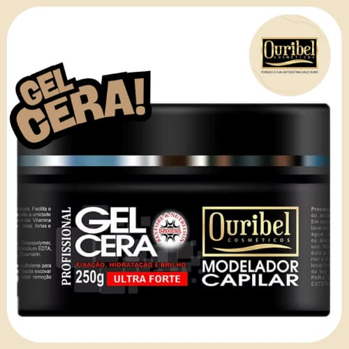 Gel Cera Capilar Ultra Forte OURIBEL 250g