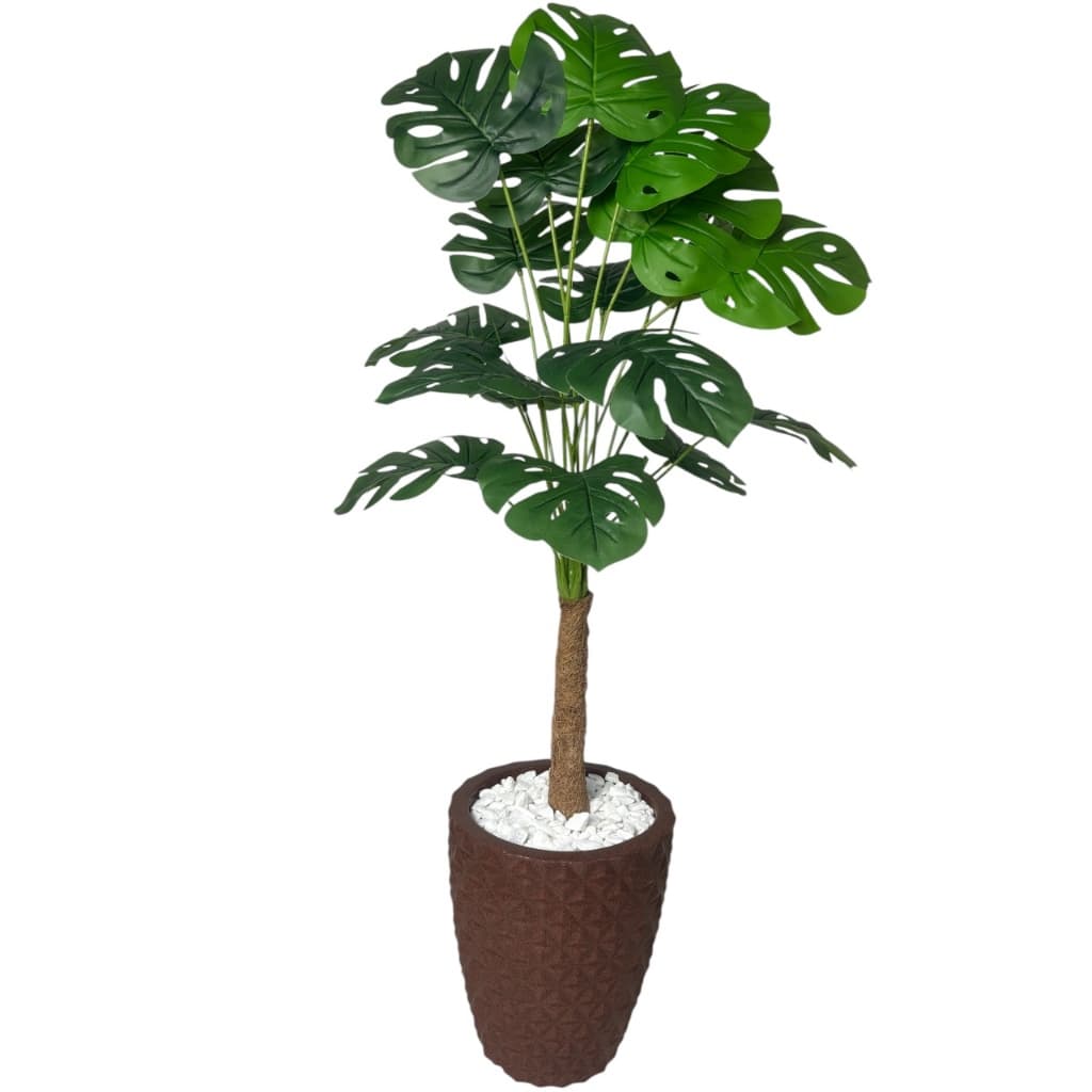 Planta Artificial Costela de Adao Decoraçao enfeites e Vaso