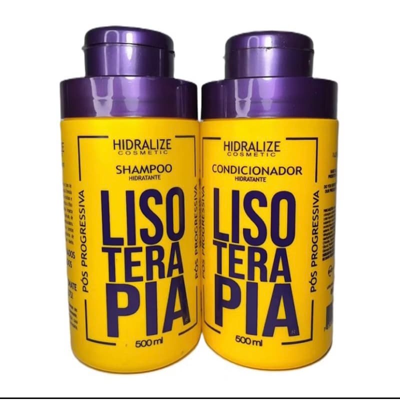 Kit Shampoo e Condicionador Pos Quimica para Progressiva Lisoterapia Liso Extremo Hidralize 500mL Cada