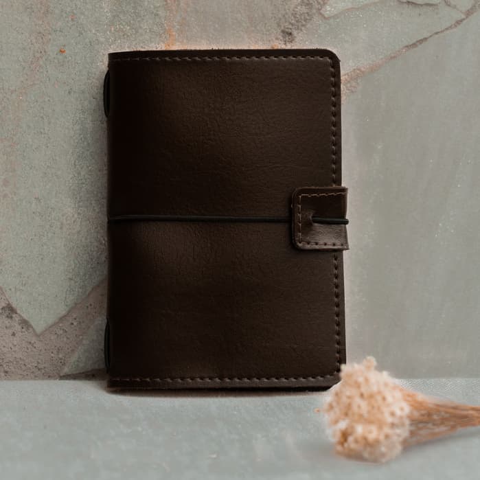 Kit Caderno Sem Pauta 60 Folhas De Bolso + Capa Sintética Exclusiva Midori Singular Klimt