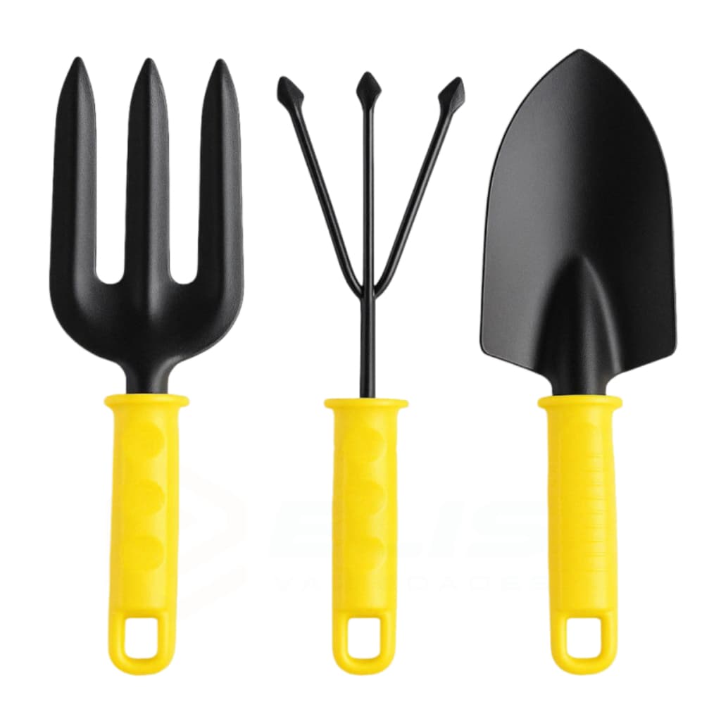 kit 3 ferramentas aço jardinagem jardim horta prova d`agua