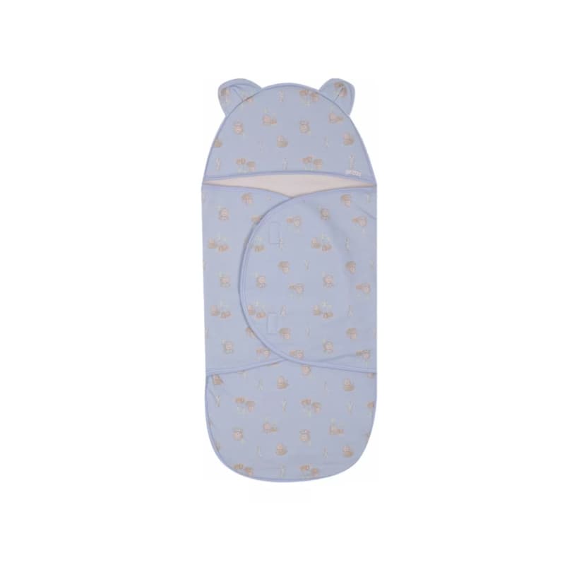 Saco De Dormir Bebê Com Touca E Forro Térmico Conforto
