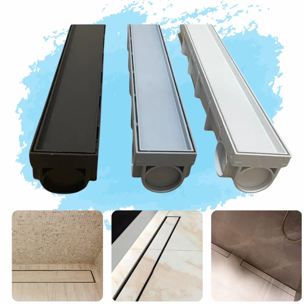 Ralo Banheiro Linear Oculto 6x50 Invisível Sifonado Sec Piso