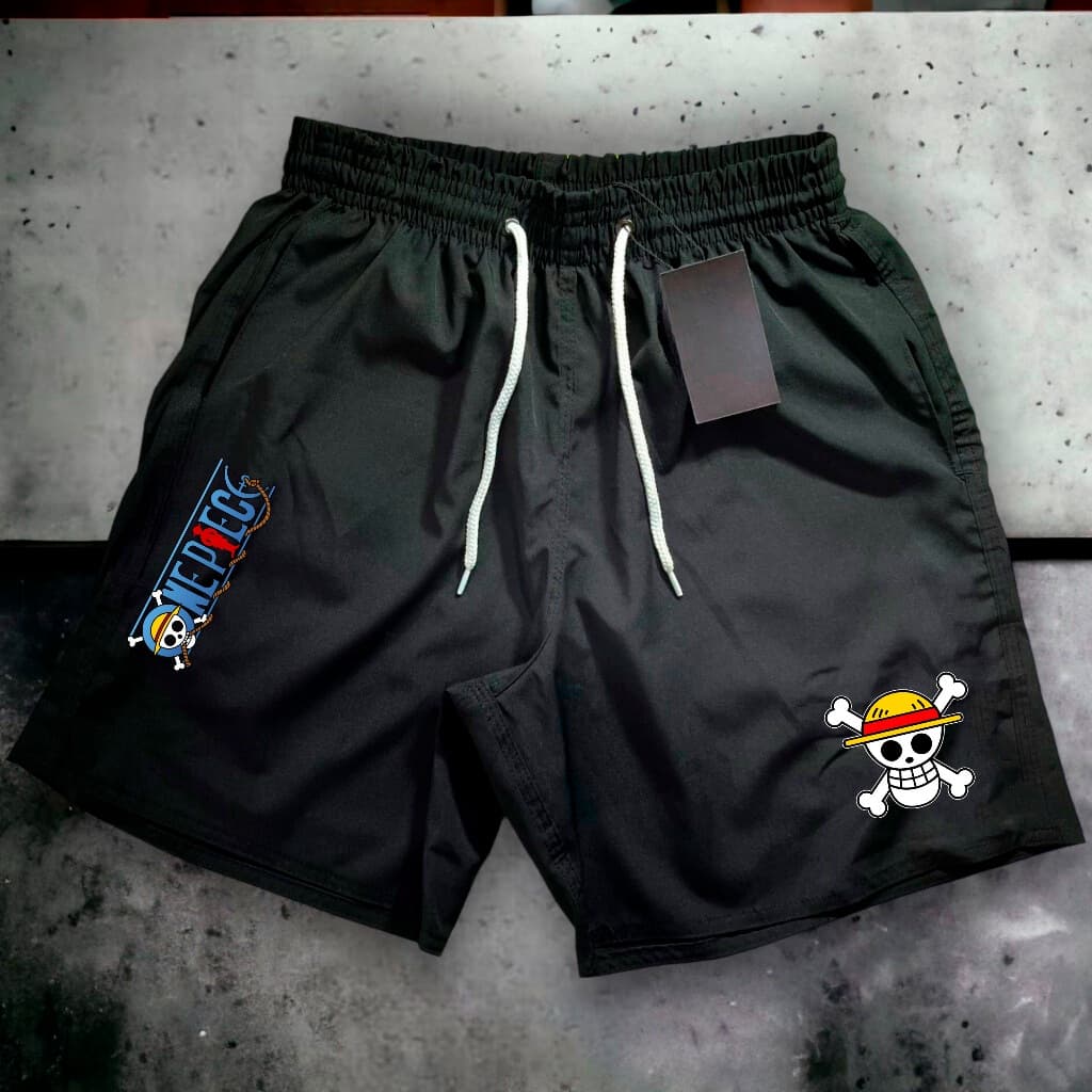Short Bermuda Mauricinho Antiodor Esportiva- ONCE PIECE 02 - Academia, Skate, Basquete, Corrida Tactel FÁBRICA LOLA