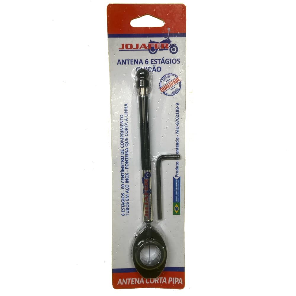 Antena Corta Pipa Guidão Anti Cerol Moto Cb 300 Cg 160 Fan Start Titan Pcx Mt 03 Fazer Lander Xre Bros Dk Factor Crosser