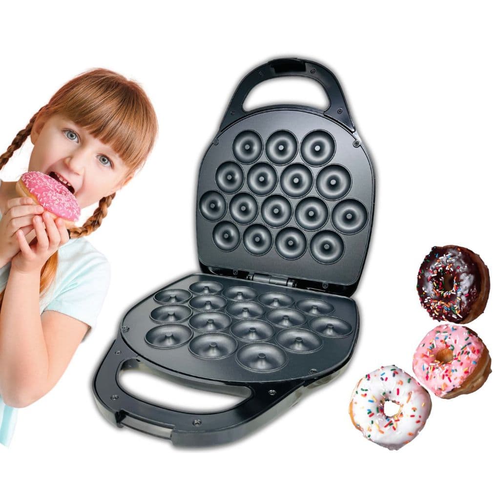 Máquina Mini Donuts 16 Furos Rosquinhas Bolos - 220v Confeitaria Culinária Premium 1400w