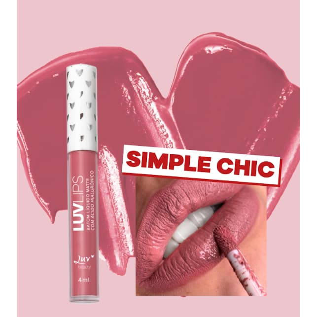 Batom Liq LuvLips Simple Chic