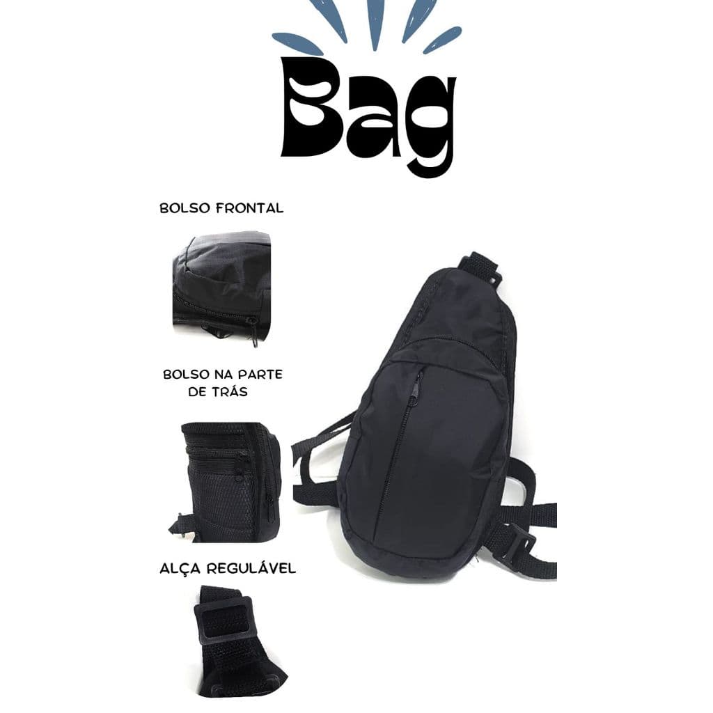 Bolsa transversal masculina bag De Peito Impermeável De Um Ombro com regulagem