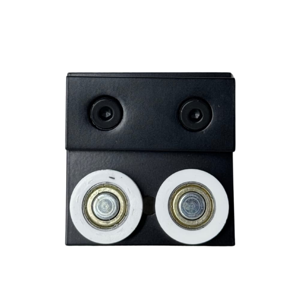 Carrinho duplo p/ trilho ate 80KG preto