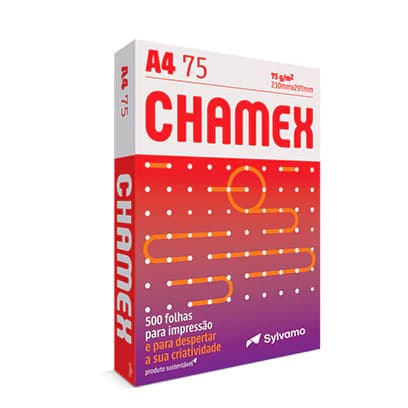 Papel Chamex A4 Office 100/300/500 Folhas