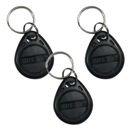 3pcs Chaveiro Tag De Proximidade Acton 125khz Preto