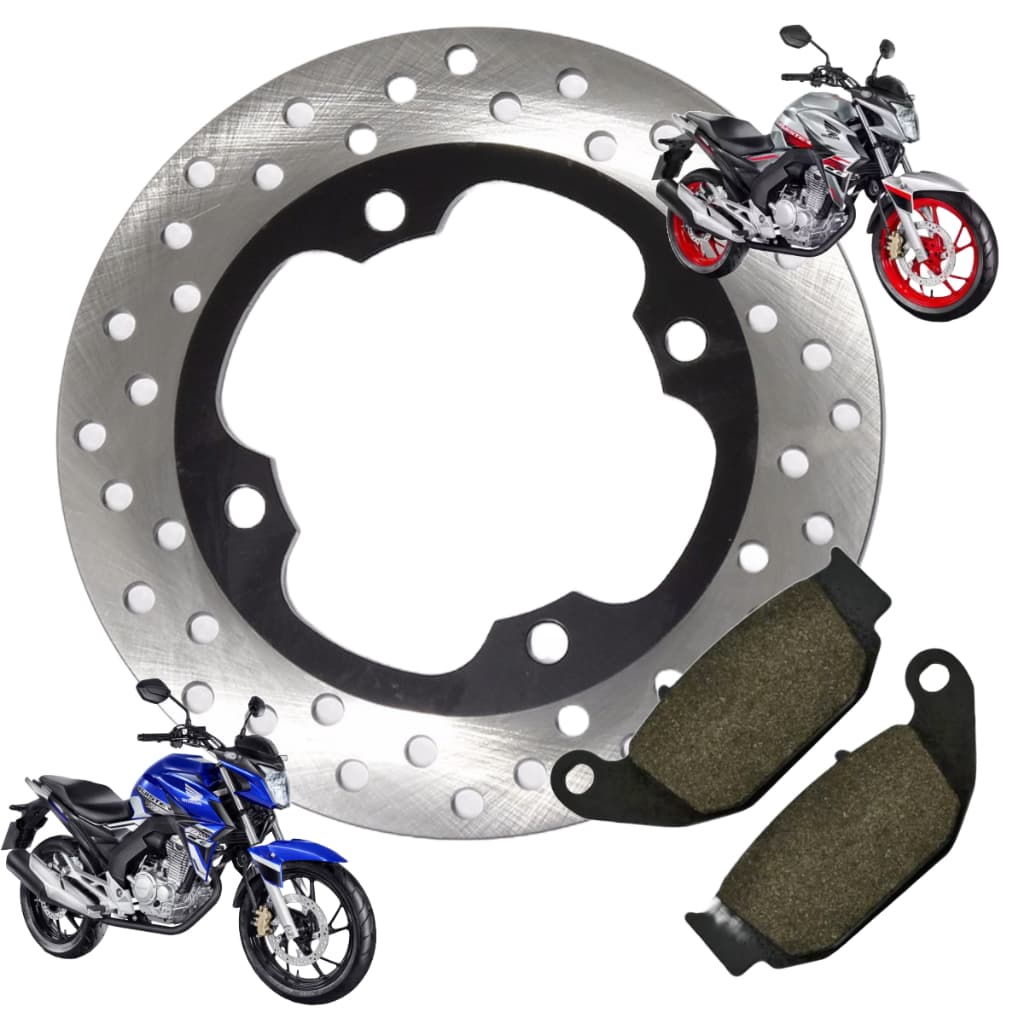Disco De Freio Traseiro Com Pastilha importada CB 250F Nova Twister Com ou Sem CBS 2017