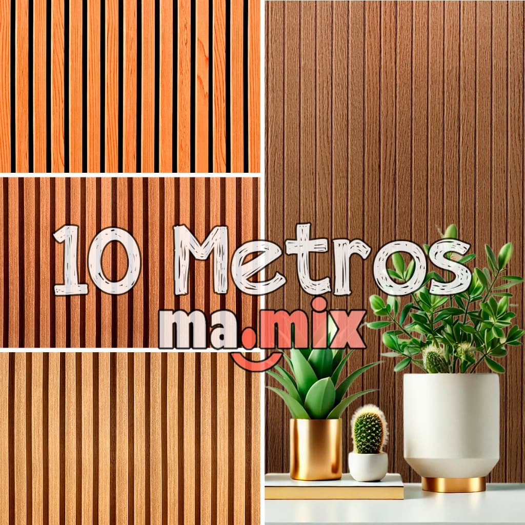 Papel de Parede Madeira 3D 10 METROS X 45CM Auto-Adesivo Auto Colante sala ripa