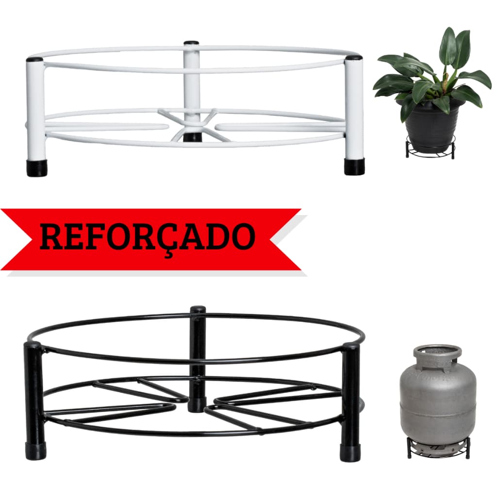Suporte Para Botijão De Gás Vasos Plantas Reforçado até 55kg