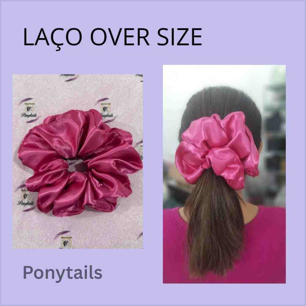 KIT XUXINHA GG DE CETIM BIG EXTRA GRANDE OVER SIZE. 1 SCRUNCHIE BIG TAM GG + 1 SCRUNCHIE TAM M ANTI FRIZZ