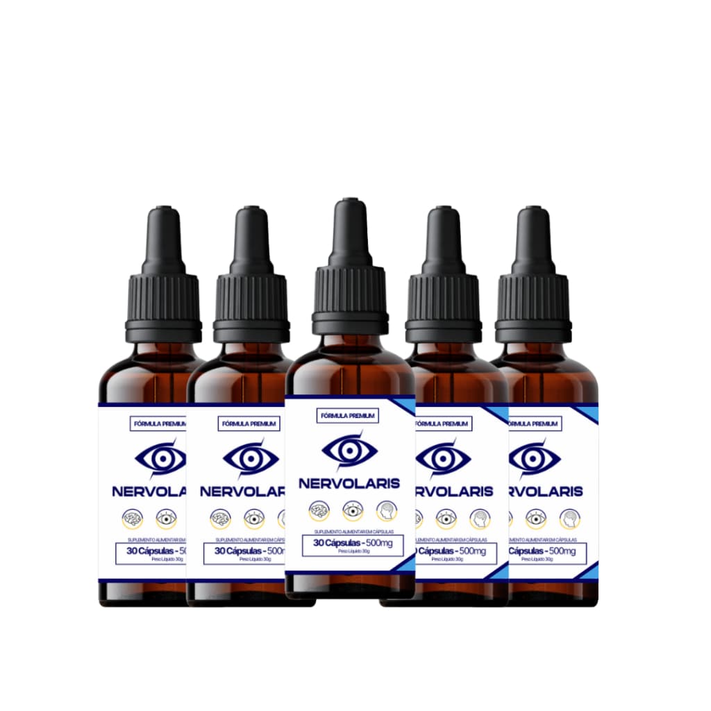 5 Frascos Nervolaris - A Solução Natural Para Seus Olhos