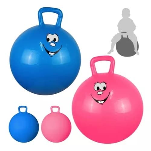 Bola de Saltar Infantil 45cm Pula Pula com alça - Liveup