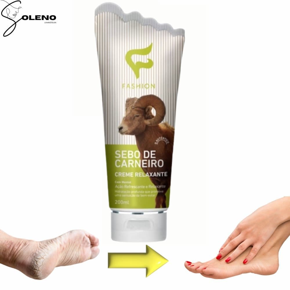Sebo de Carneiro Relaxante Fashion 200ml – Creme Hidratante com Efeito Suavizante e Nutritivo